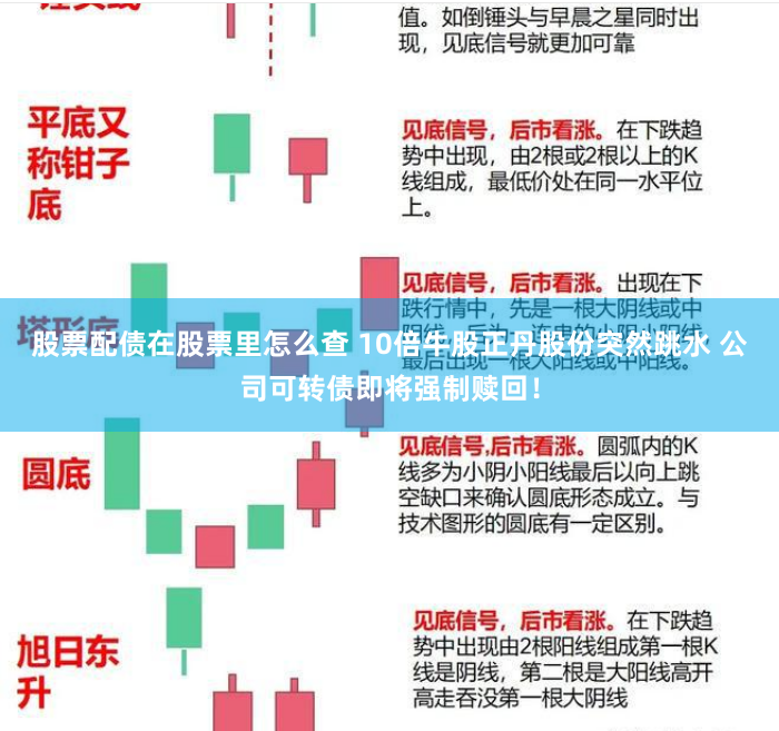 股票配债在股票里怎么查 10倍牛股正丹股份突然跳水 公司可转债即将强制赎回！